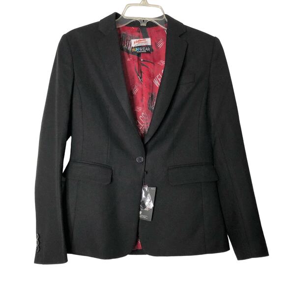 Nightmare on Elm Street NWT Womens Funwear Costume Black Blazer Slim Fit - Picture 10 of 10